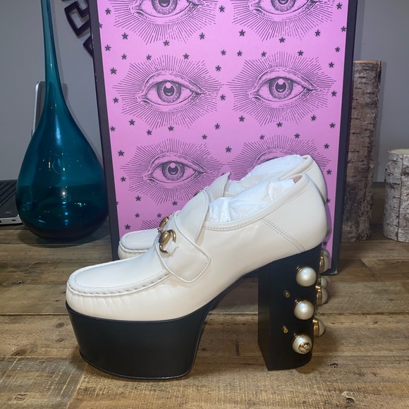 Gucci Vegas Studded Platform Loafers - Picture 4 of 13